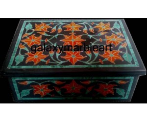 black marble inlay handicraft box-RE3460